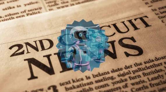 2nd Circuit AI Chat News headline featuring a chatbot