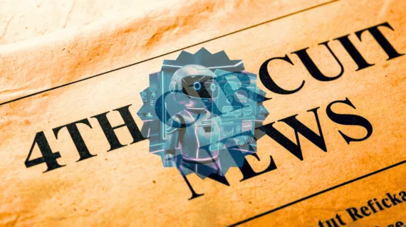 4th Circuit AI Chat News headline featuring a chatbot