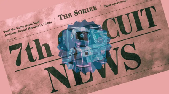 7th Circuit AI Chat News headline featuring a chatbot